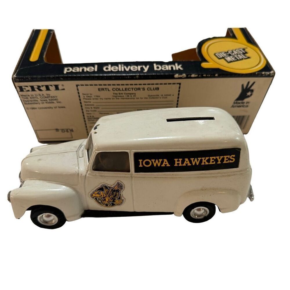'50 CHEVY IOWA HAWEYES PANEL DELIVERY CAST IRON BANK TRUCK - Picture 5 of 12